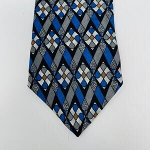 NEW! Martin Wong Napa CA Mid Mod Print Tie Office Career